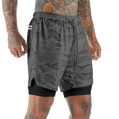 Short de Sport 2 en 1 pour hommes.