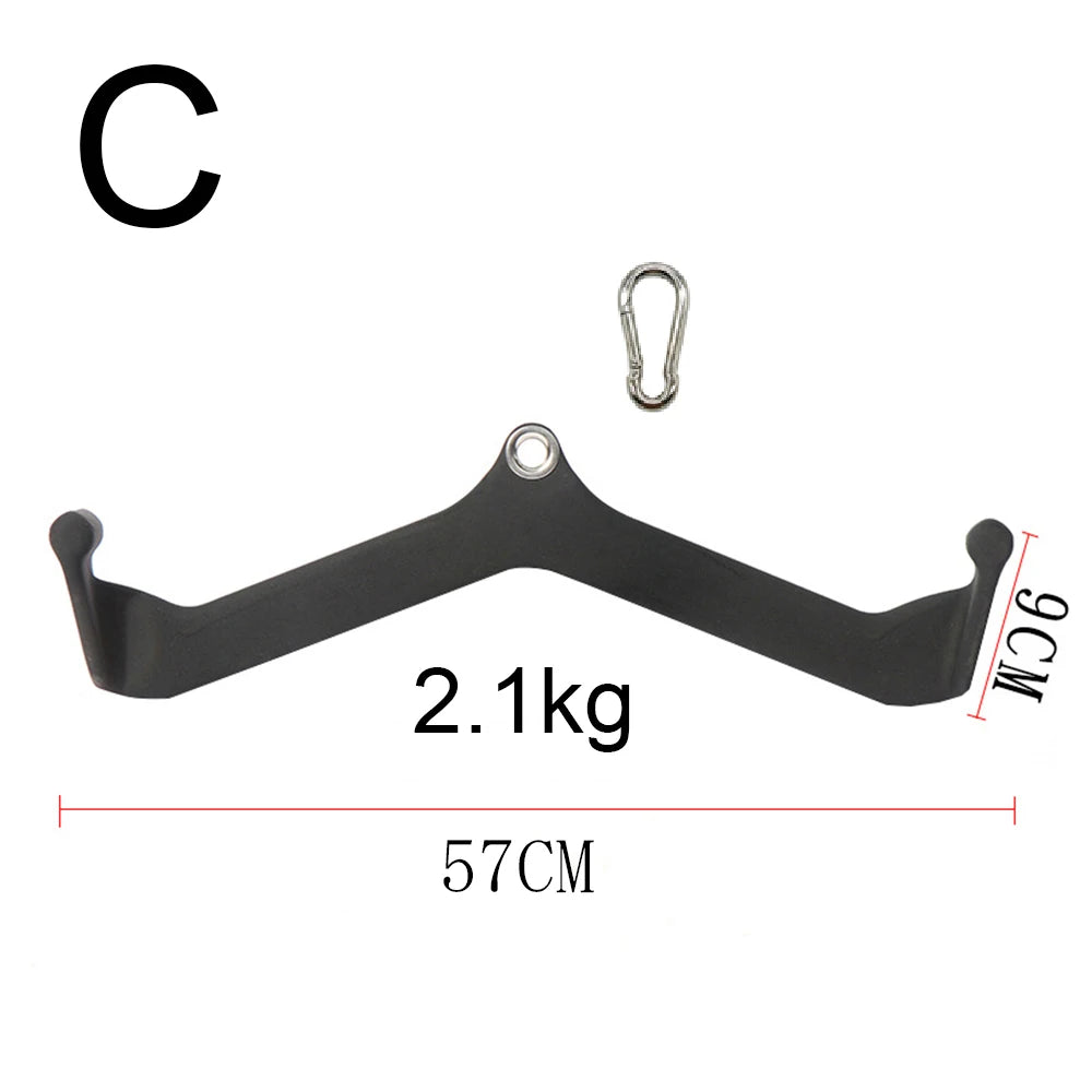 Accueil Gym Fitness aviron barre en V poulie câble Machine accessoires Biceps Triceps dos Blaster poignée tirer vers le bas poignées