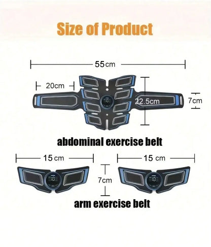 Entraîneur musculaire abdominal aste USB, masseur musculaire abdominal portable, ceinture d'entraînement électronique, équipement de fitness