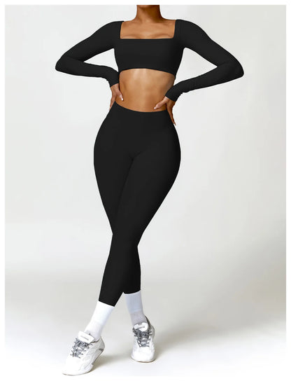 Sports Long sleeved Women Outdoor Running Gym Fitness Wear T-shirt Long sleeved Yoga Shirt Gym Push Up Workout Single Piece Top
