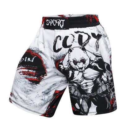 Short Entraînement Boxe | Sublimation imprimée Homme MMA Combat BJJ Grappling Muay Thai Kickboxing | Accessoires C