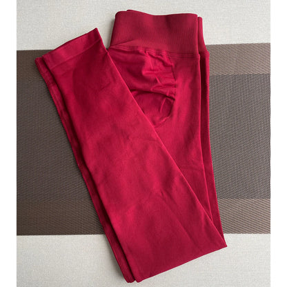 Leggings  Gym Femmes Sans Couture Sports Yoga Pantalon Bas Côtelé  | Fitness Femme