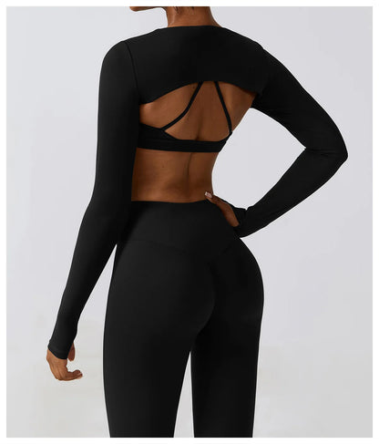 Ensemble 3Pcs Crop Tops Ideal pour Yoga