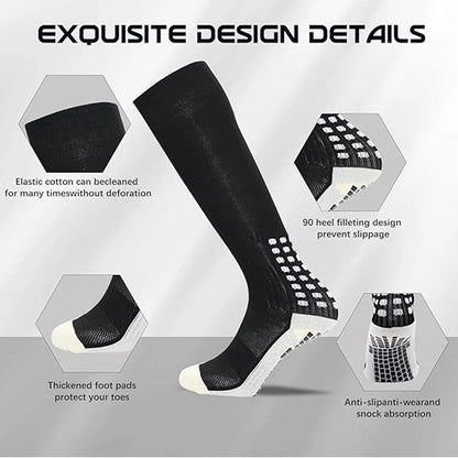 Chaussettes antidérapantes pour football/basket-ball/hockey 1/2 paires | Vetement SE