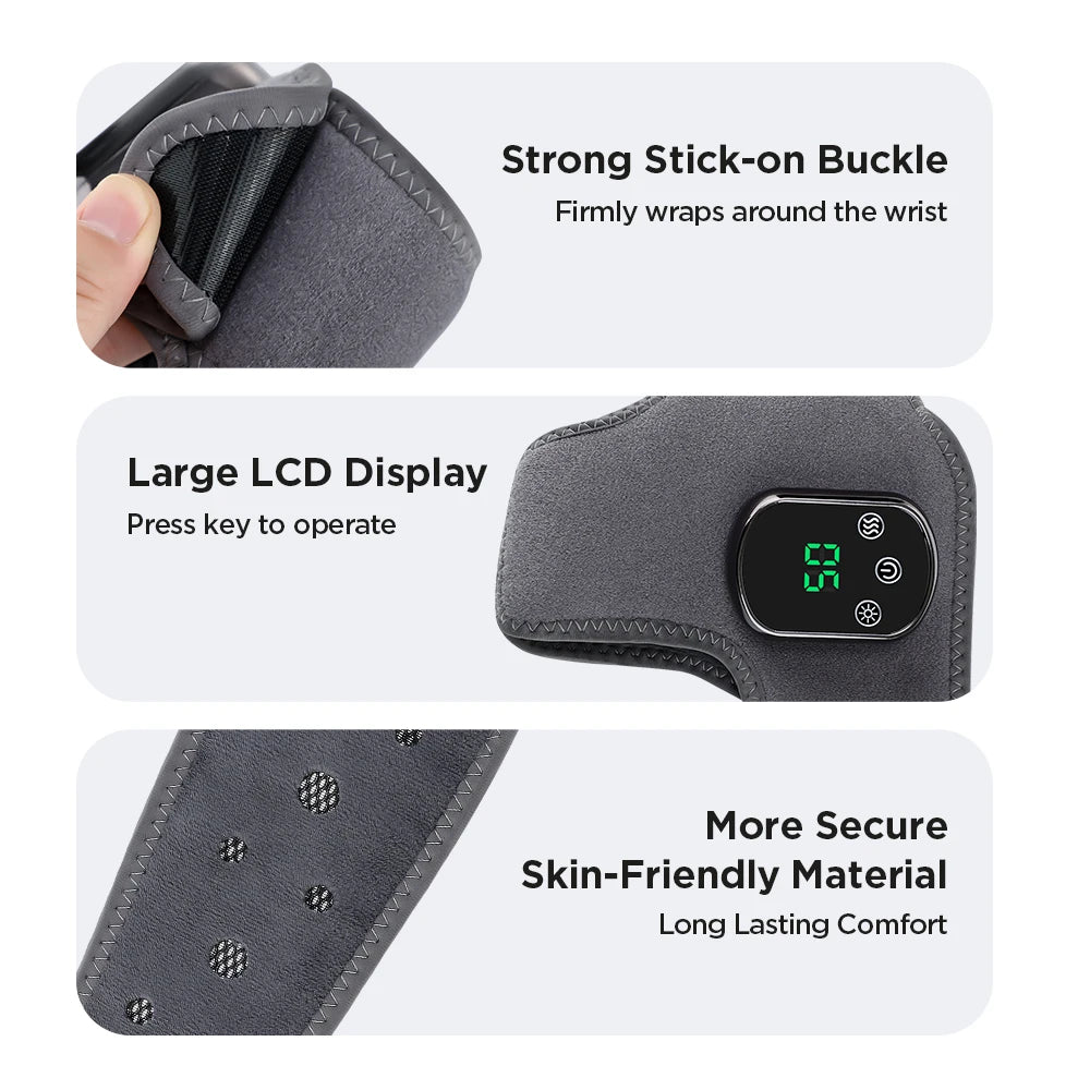 Coussin chauffant sans fil pour cheville, Massage par Vibration électrique, enveloppe chauffante pour les mains, pour poignet et cheville, attelle chauffante Rechargeable