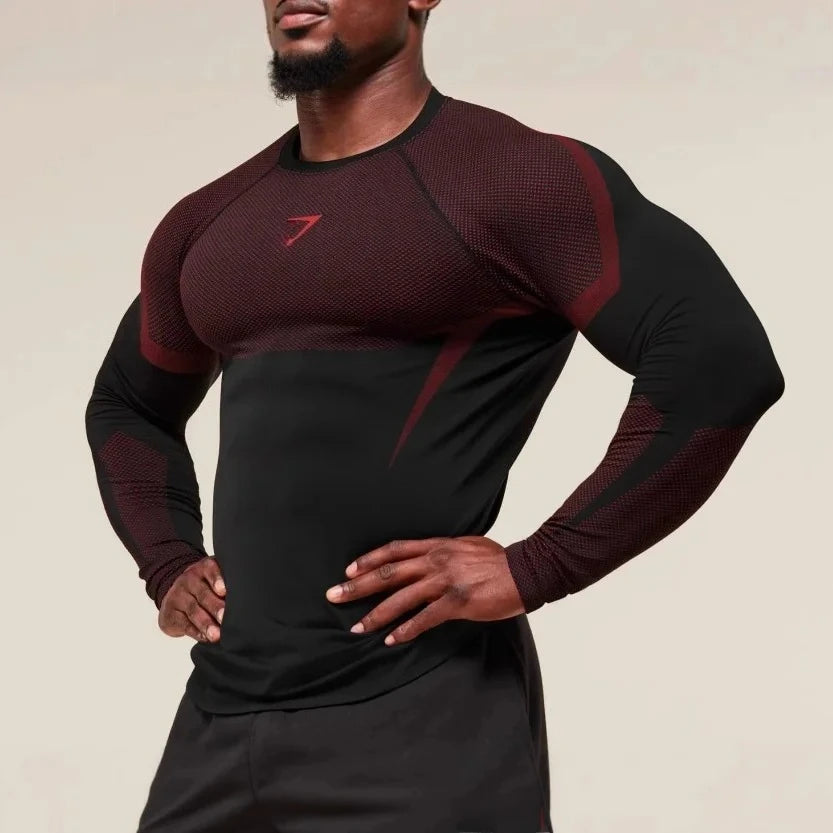 T-shirt d'entrainement Élastique for Gym Running Sportswear Slim Fit  Casual T-shirt | Homme Fitness