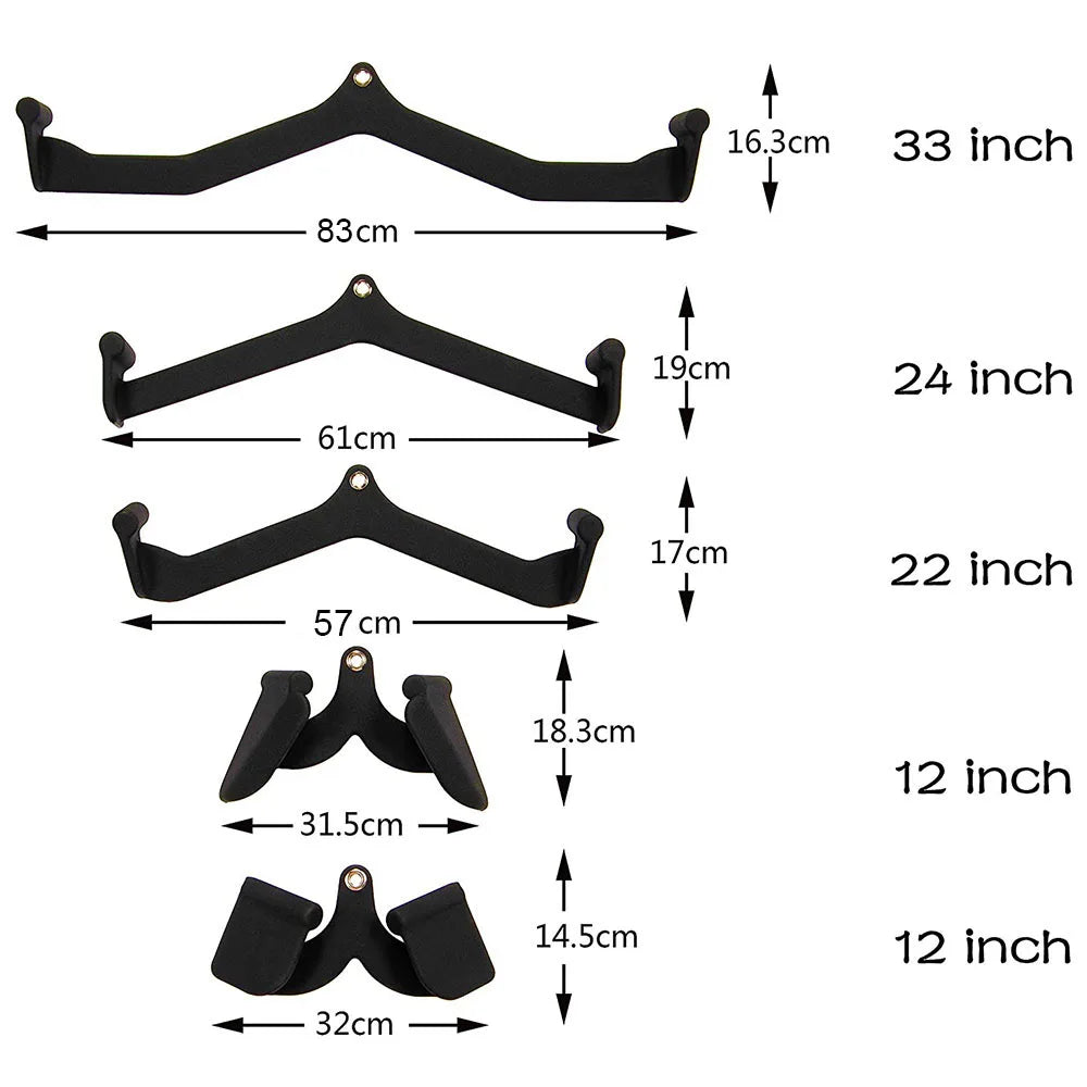 Accueil Gym Fitness aviron barre en V poulie câble Machine accessoires Biceps Triceps dos Blaster poignée tirer vers le bas poignées