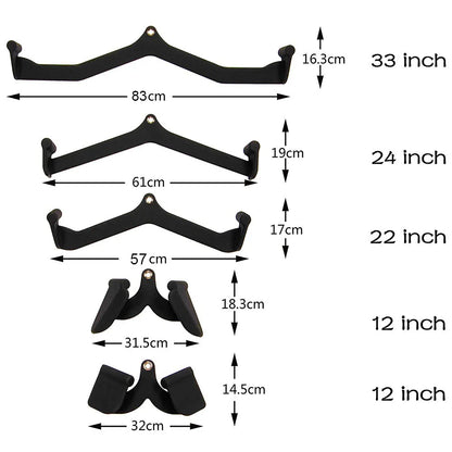 Accueil Gym Fitness aviron barre en V poulie câble Machine accessoires Biceps Triceps dos Blaster poignée tirer vers le bas poignées