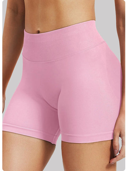 Short Taille basse côtelée sans couture haute élasticité Booty  | Fitness Femme