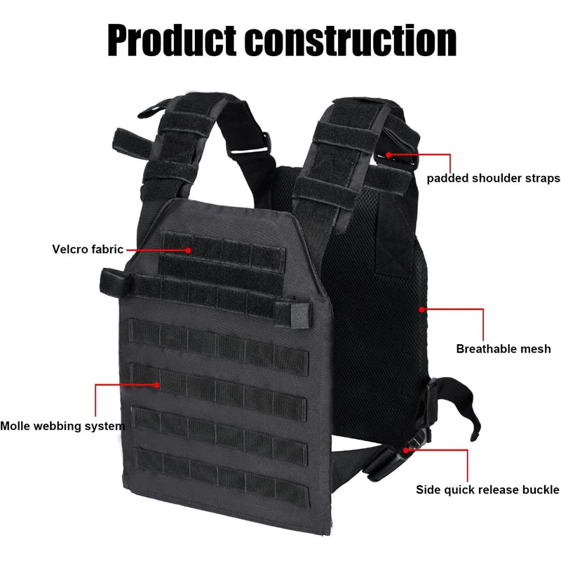 Gilet lesté réglables pour entraînement de force et d'endurance Fitness course tactique