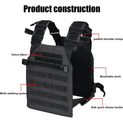 Gilet lesté réglables pour entraînement de force et d'endurance Fitness course tactique