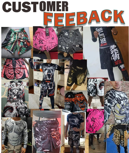 Short Entraînement Boxe | Sublimation imprimée Homme MMA Combat BJJ Grappling Muay Thai Kickboxing | Accessoires C
