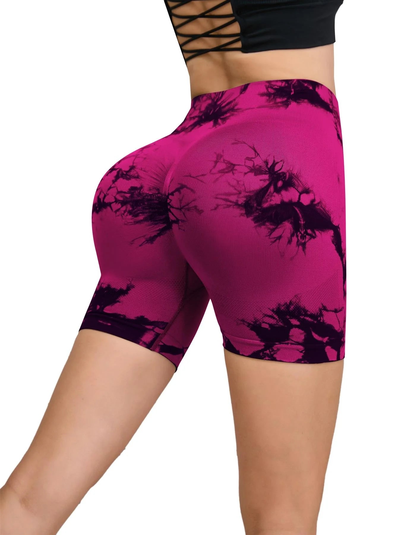 Short Fitness sans couture pour femmes, taille haute et levage des hanches, course à pied, Sexy, Fitness, Yoga
