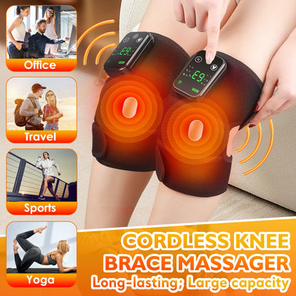 Masseur d'épaule thermique 3 en 1 pour genou, épaule, coude, attelle chauffante, Support sans fil, ceinture, genouillère, Circulation sanguine