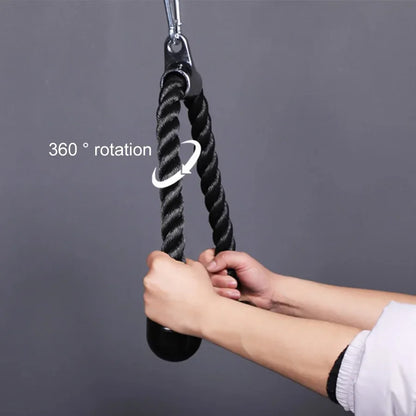 Triceps abaissement corde visage tirer poignées pousser tirer vers le bas cordon pour Biceps dos épaule Triceps Fitness Tension corde accessoire de gymnastique