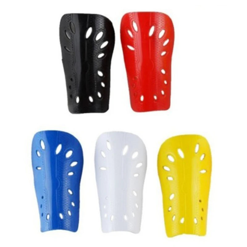 Paire de protège-tibias football en plastique respirant | 5 couleur | Accessoires SE