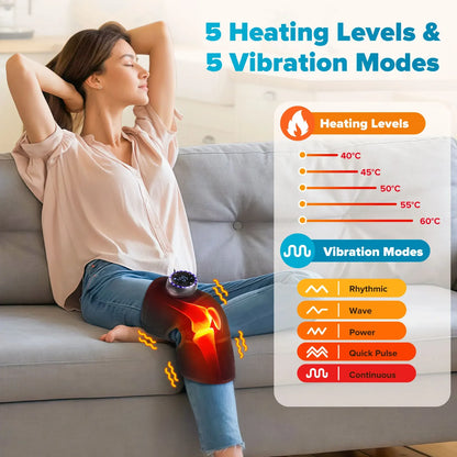 Masseur d'épaule thermique 3 en 1 pour genou, épaule, coude, attelle chauffante, Support sans fil, ceinture, genouillère, Circulation sanguine