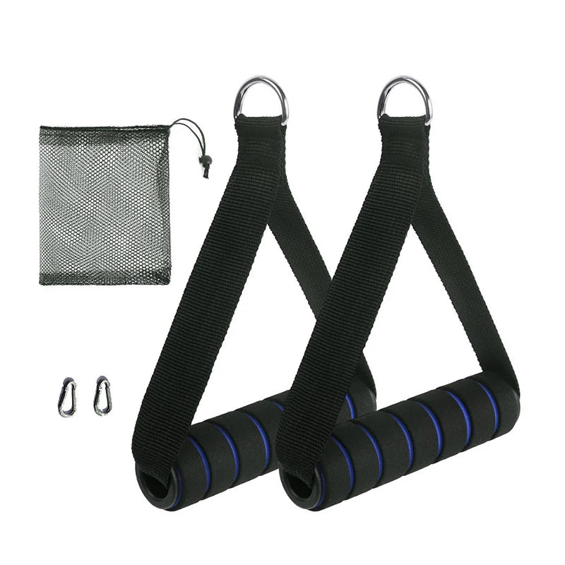 Poignée en métal D-Ring avec crochet pour machine à câble, accessoires de fitness, gym, Foy Grip, entraînement à la maison, 2 bandes