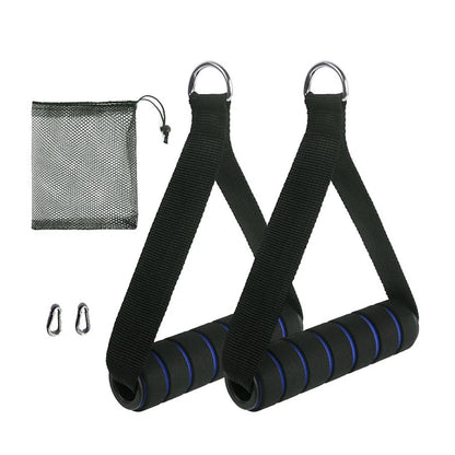 Poignée en métal D-Ring avec crochet pour machine à câble, accessoires de fitness, gym, Foy Grip, entraînement à la maison, 2 bandes