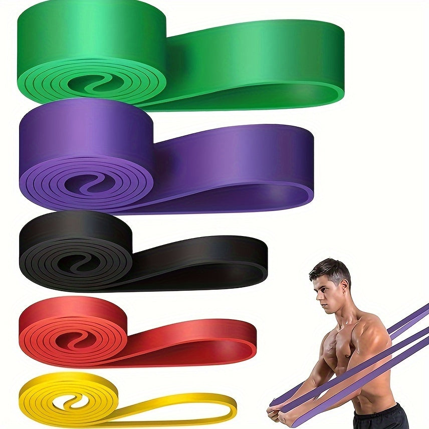 Bande de résistance robuste|||||||||| de 5 à 230 lb d’une longueur de 82 pouces - 5 options de couleurs (vert, bleu, noir, rouge, doré) | 5-230 lb Niveaux de poids | Musculation et musculation pour hommes et femmes | Opération multicolore