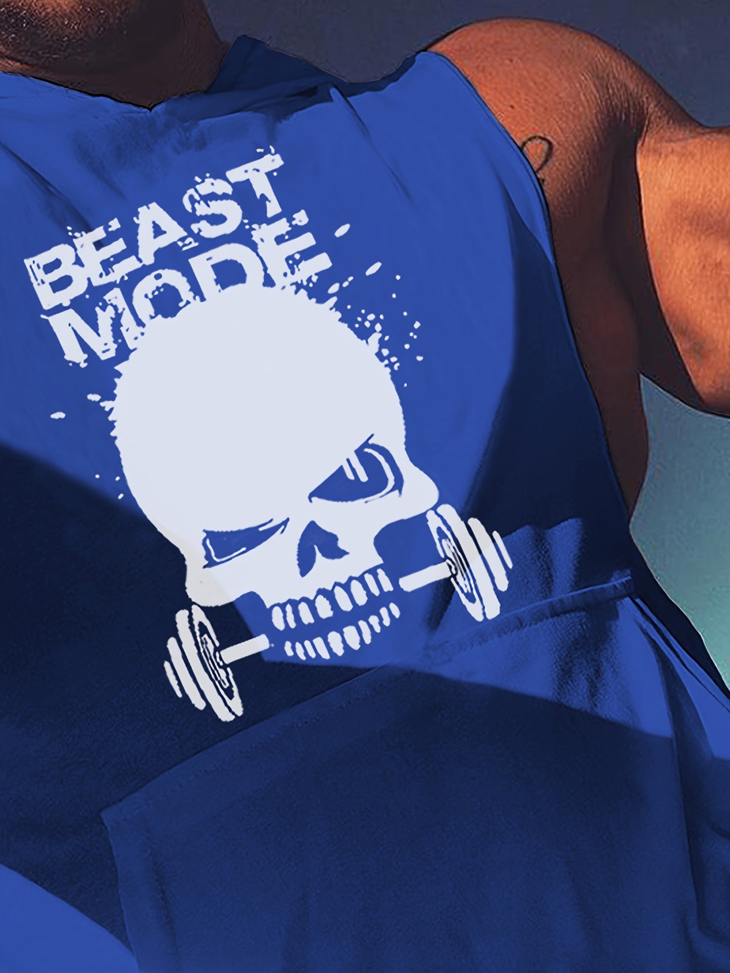 3pcs Men's Sleeveless Hooded Stringers Workout Tank Tops Skull Bodybuilding Workout Shirts