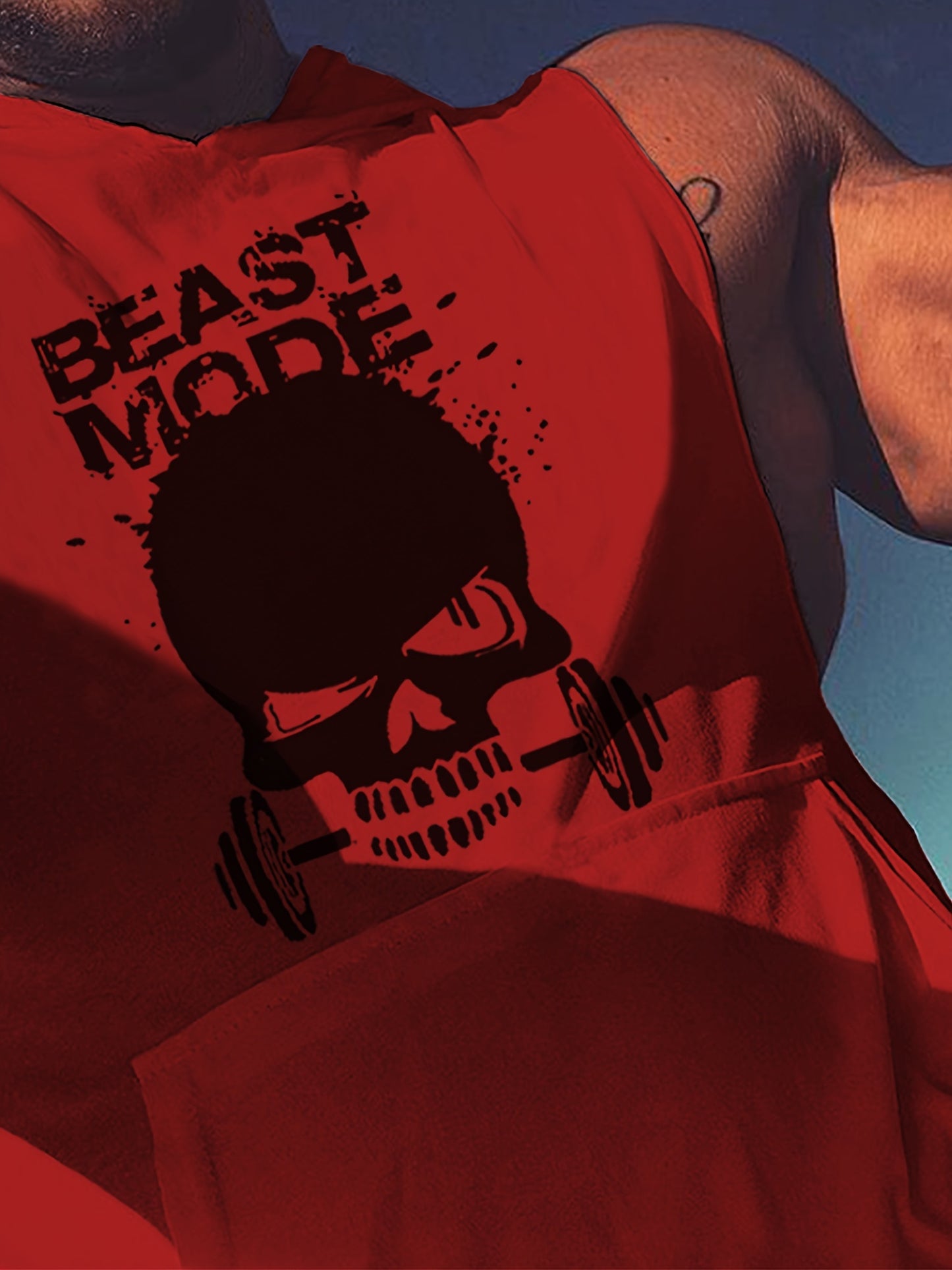 3pcs Men's Sleeveless Hooded Stringers Workout Tank Tops Skull Bodybuilding Workout Shirts
